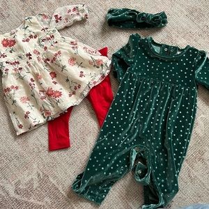 Infant holiday girl bundle